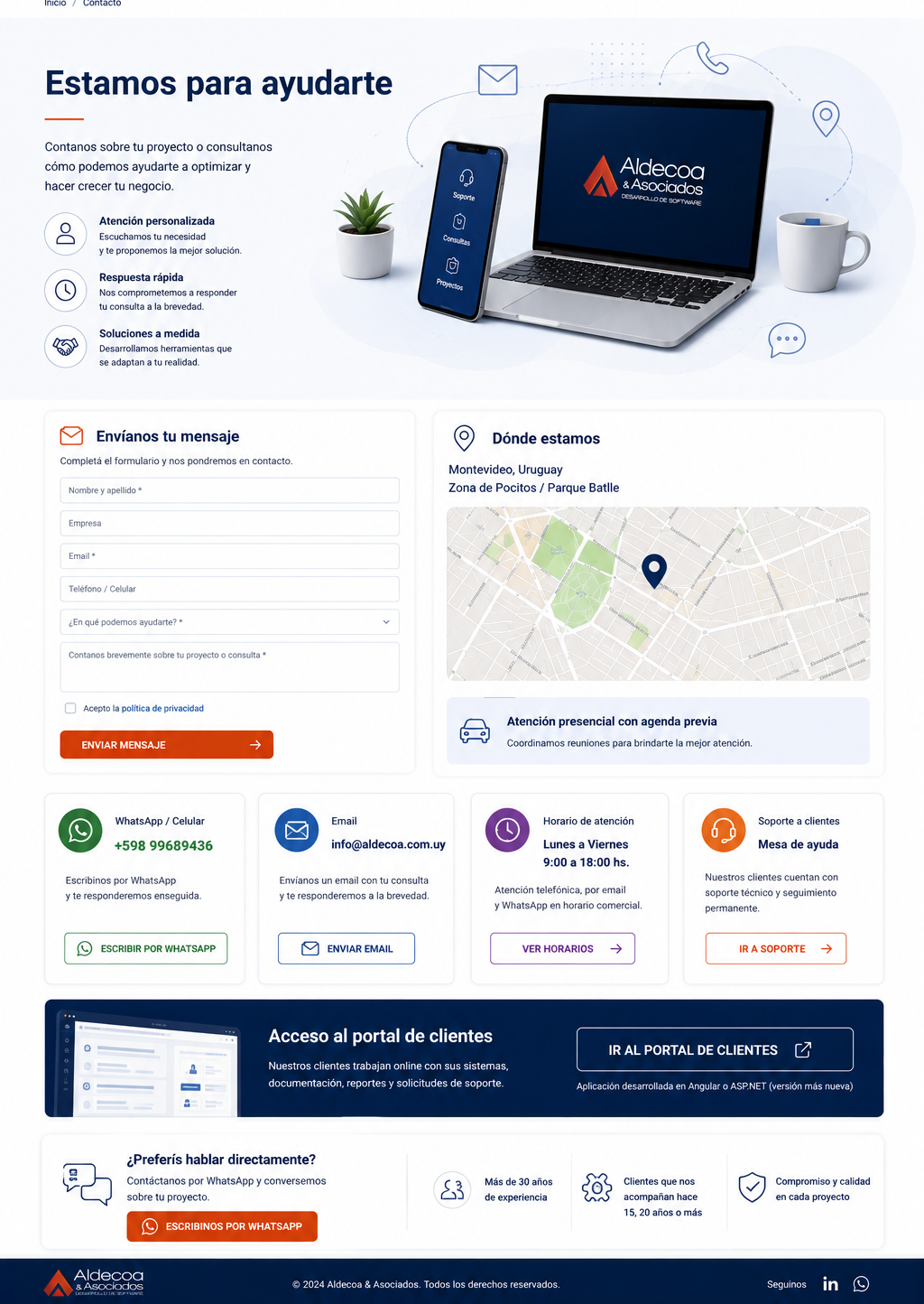 Aldecoa & Asociados — Contacto