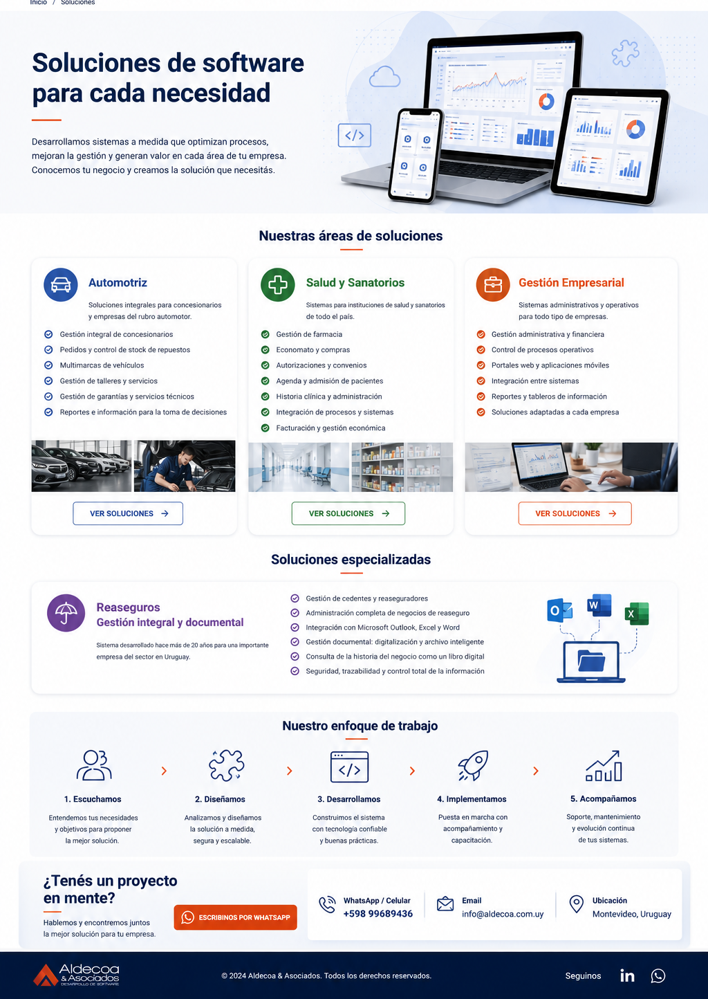 Aldecoa & Asociados — Soluciones